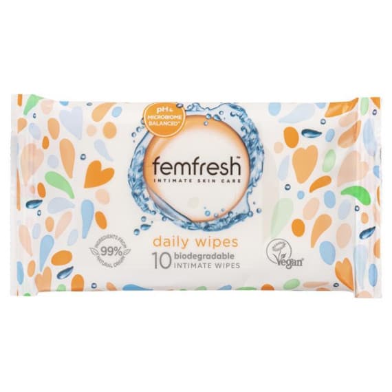Femfresh Intimate Care Pocket Wipes - Gentle Hygiene & Freshness | Pharmacy Direct