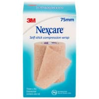Nexcare Self Stick Compression Wrap 75mm x 2m Tan 1 Pack