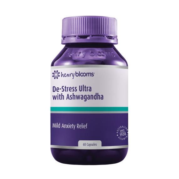 Henry Blooms De Stress Ultra with Ashwagandha 60 Capsules