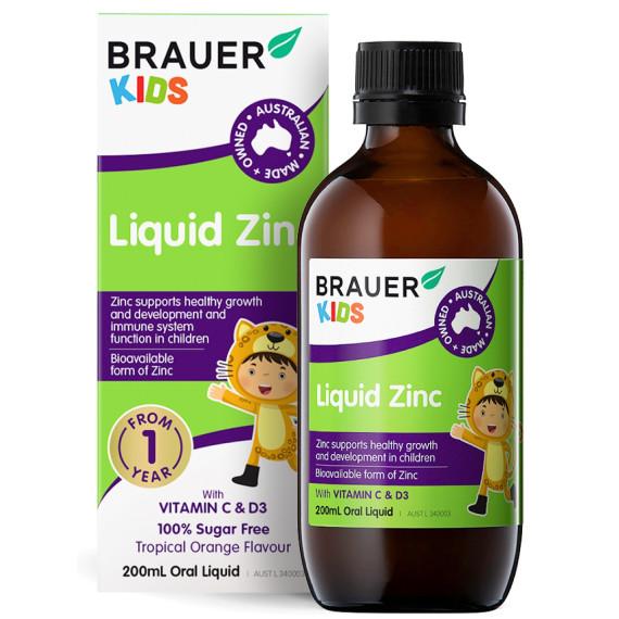 Brauer Baby and Kids Liquid Zinc 200ml - Immune Support - Pharmacy Direct