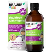 Brauer Kids Liquid Iron with Vitamin B 200ml