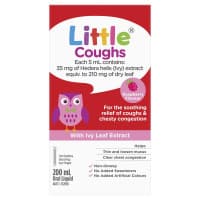 Little Coughs Raspberry With Ivy Leaf Extract Oral Liquid 200ml 