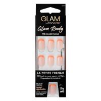 Manicare Glam Ready Pre Glued Nails La Petite French 30pcs