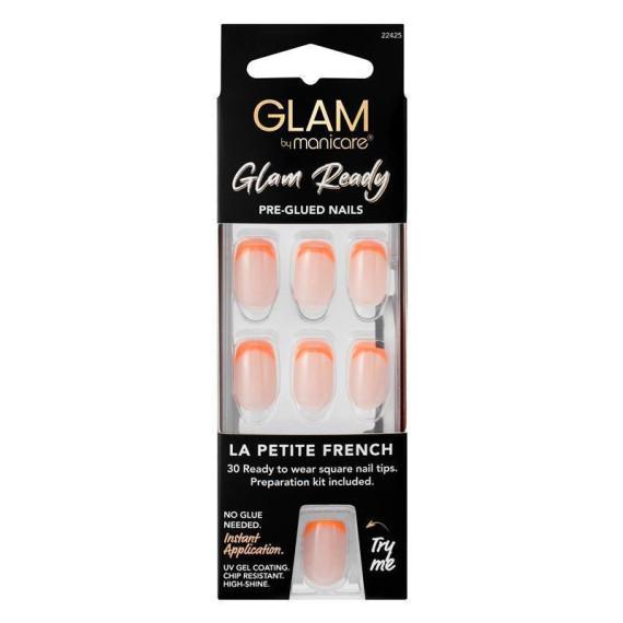 Manicare Glam Pre-Glued Nails La Petite French 30pcs for stylish nails – Pharmacy Direct