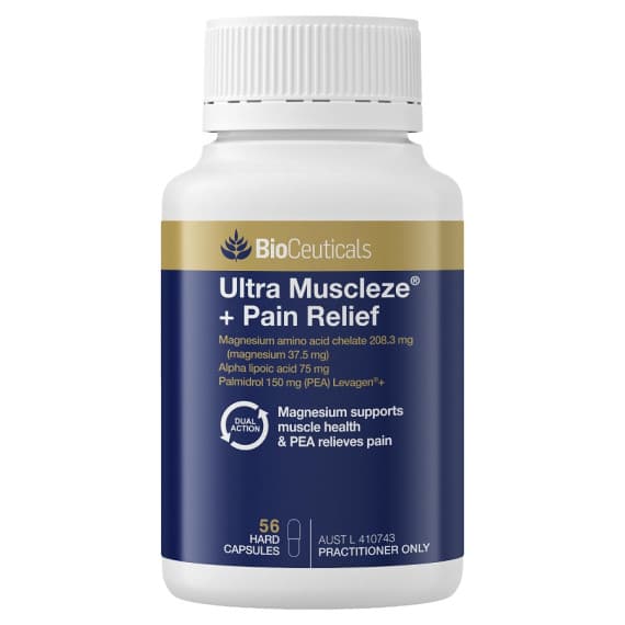 Buy BioCeuticals Ultra Muscleze plus Pain Relief 56 Hard Capsules Online Pharmacy Direct AU