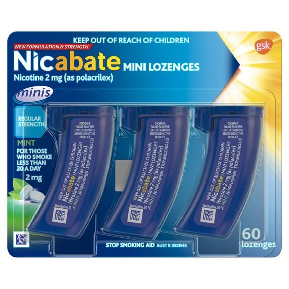 Nicabate Minis 2mg 60 Lozenges