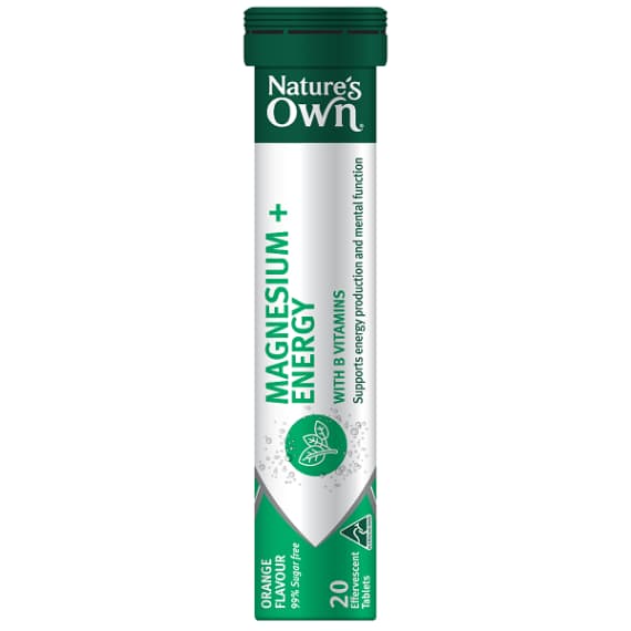 Natures Own Magnesium and Energy 20 Tablets