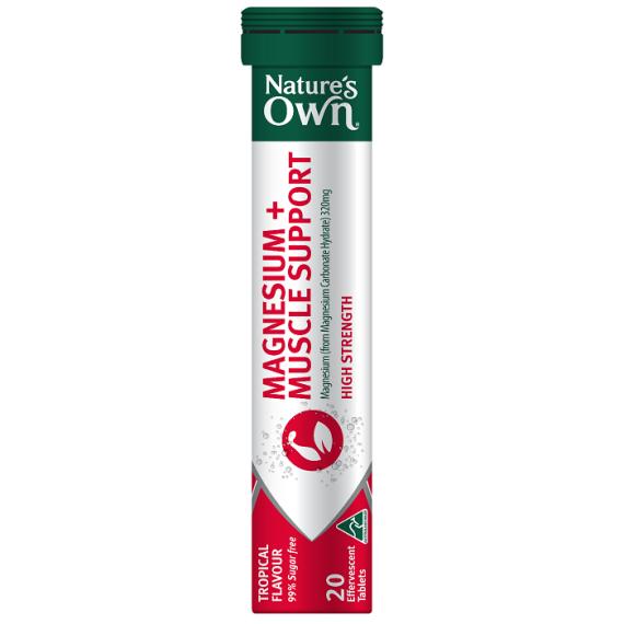 Natures Own Magnesium plus Muscle Support 20 Tablets