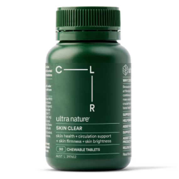 Ultra Nature Skin Clear 30 Chewable Tablets