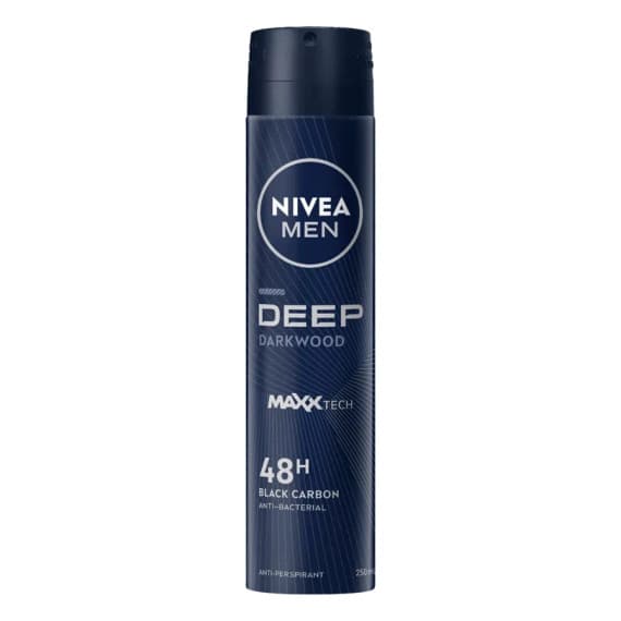 Nivea Men Deep Darkwood Anti Perspirant Aerosol Deodorant 250ml