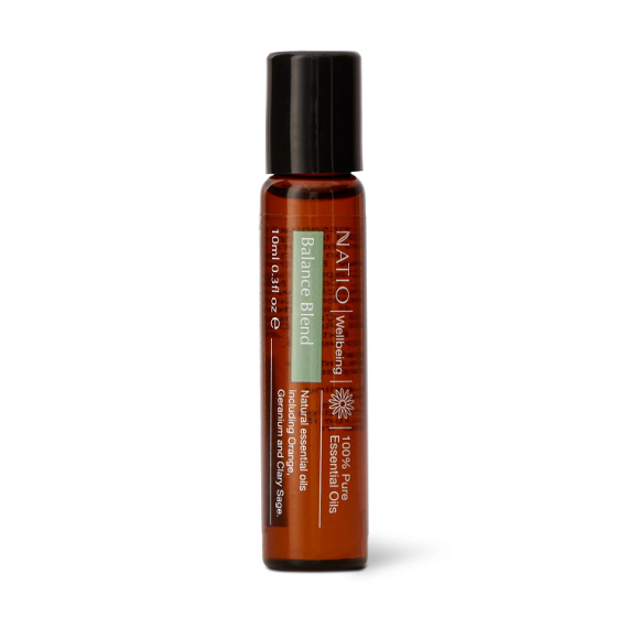 Natio Wellbeing Pure Essential Oil Blend Roll On Balance 10ml