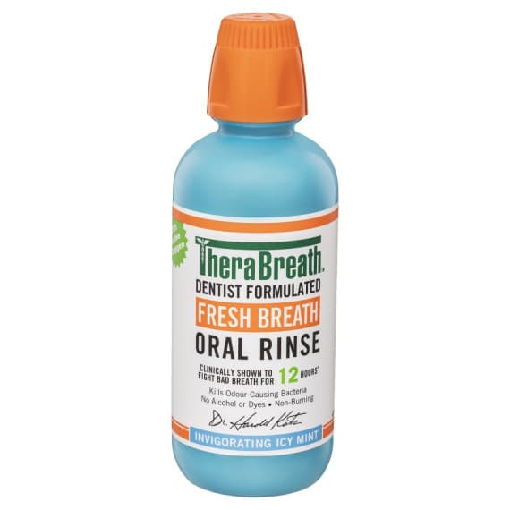 TheraBreath Premium Mouthwash Icy Mint 473ml