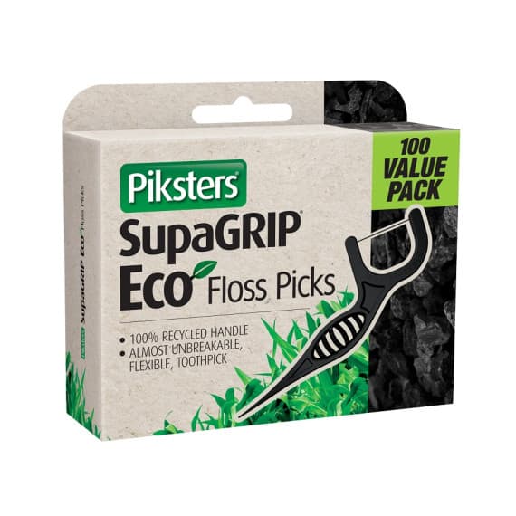 Piksters SupaGRIP Eco Floss Picks 100 Pack
