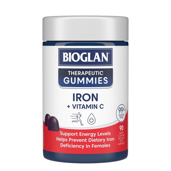 Bioglan Therapeutic Gummies Iron Plus Vitamin C 90s