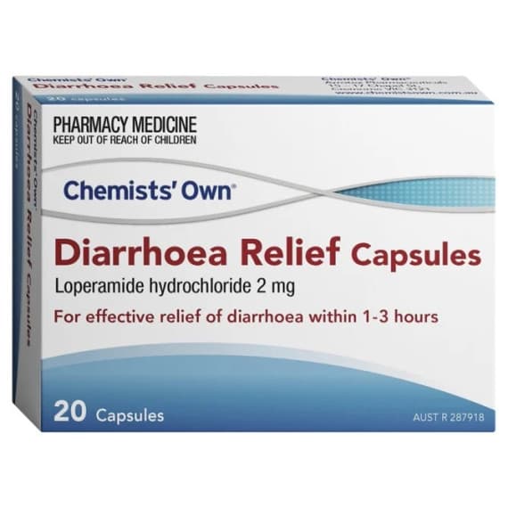 Chemists Own Diarrhoea Relief Capsules for fast digestive comfort – Pharmacy Direct
