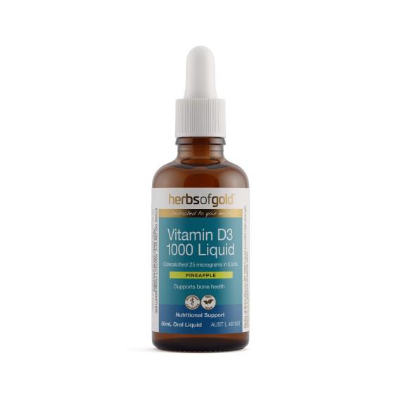 Herbs Of Gold Vitamin D3 1000 Liquid 50ml