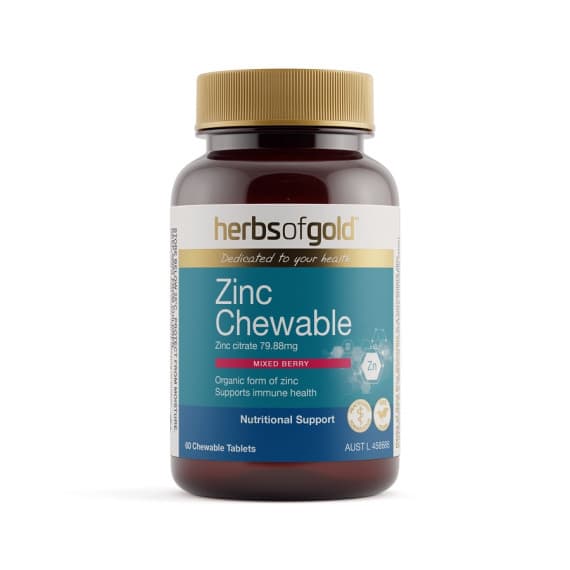 Herbs of Gold Zinc Chewable 60 Tablets