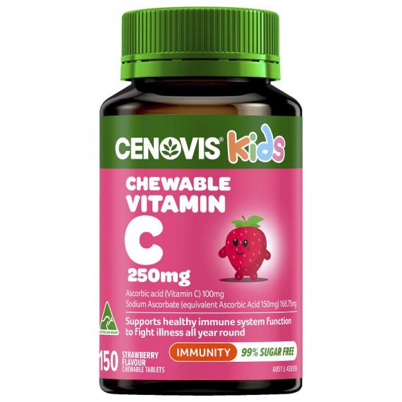 Cenovis Chewable Vitamin C Strawberry 250mg Tablets 150