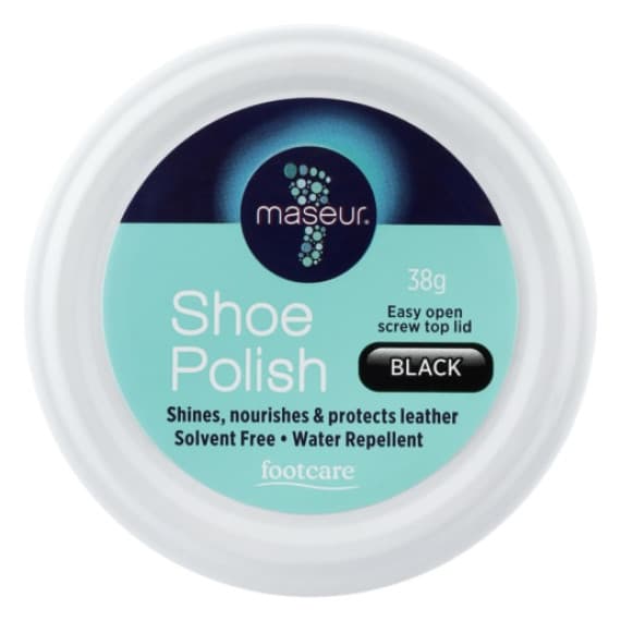 Maseur Footcare Shoe Polish Black 38g