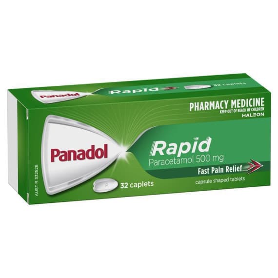 Buy Panadol Rapid Cap 500mg 32 Caplets S2 Online Pharmacy Direct AU