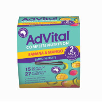 Advital Smooth Fruit Banana And Mango 120g Twin Pack Expiry Date 18/03/26