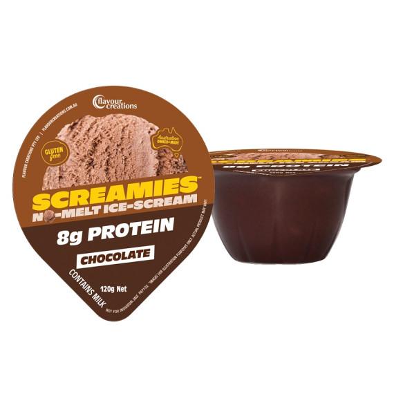 Screamies Protein Chocolate No Melt Ice Cream Twin Pack 120g