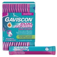 Gaviscon Dual Action Liquid Peppermint Sachet 10ml x 24