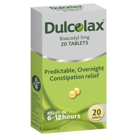 Dulcolax Tablets 20 Pack for Constipation Relief – Pharmacy Direct