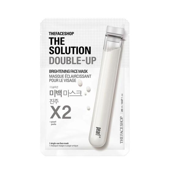 The Face Shop The Solution Double Up Brighting Face Mask