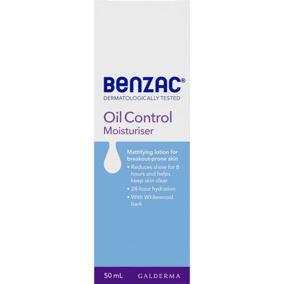 Buy Benzac Oil Control Moisturiser 50ml Online Pharmacy Direct AU