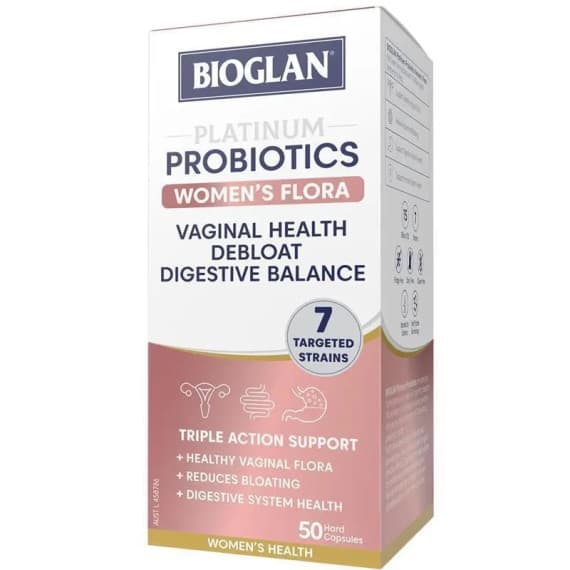 Bioglan Women's Flora Probiotics 50 Capsules - Pharmacy Direct Gut Health Support
