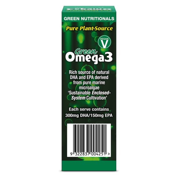 Green Nutritionals Vegan Omega3 50ml Oil for heart and brain support – Pharmacy Direct