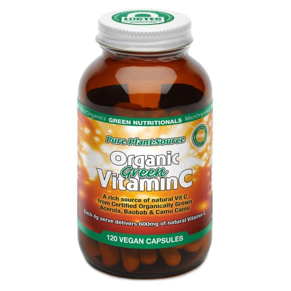 Green Nutritionals Vitamin C 120 Capsules for immune and energy support – Pharmacy Direct