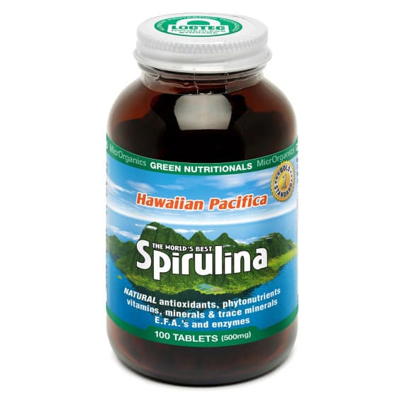 Green Nutritionals Pacifica Spirulina 100 Tablets for energy and immune support – Pharmacy Direct