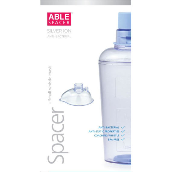 Able Spacer Small Anti-Bacterial Mask for Easy Breathing - Pharmacy Direct