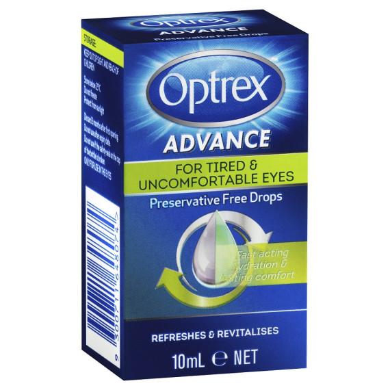 Optrex Advance For Tired Preservative Free Eye Drops 10ml