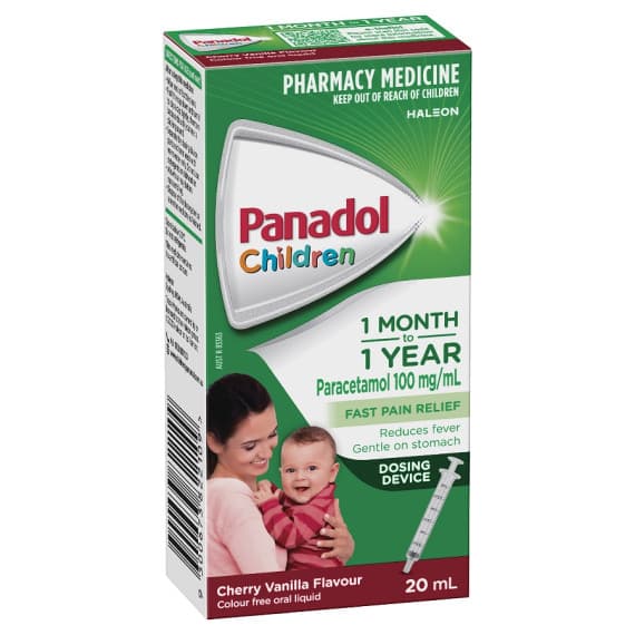 Panadol Baby Drops 20ml for fast fever and pain relief - available at Pharmacy Direct