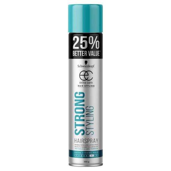 Schwarzkopf Extra Care Strong Styling Hairspray 500g - Buy Online at Pharmacy Direct