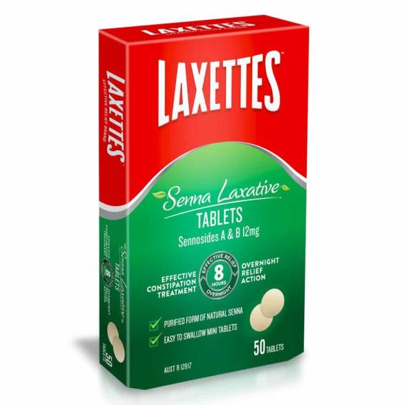 Laxettes Senna Tablets 50 Pack available online at Pharmacy Direct