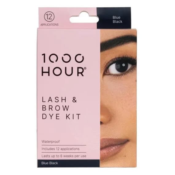 1000 Hour Lash & Brow Dye Kit Dark Brown for bold lashes and brows - Pharmacy Direct
