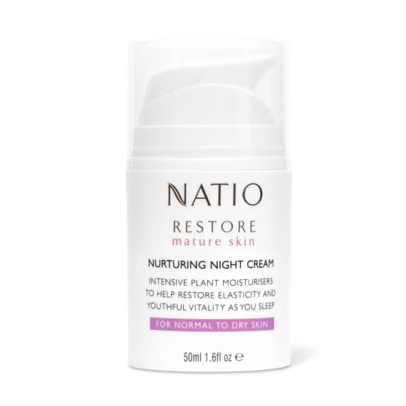 Natio Restore Nurturing Night Cream 50ml for Hydrated Skin - Buy Online at Pharmacy Direct