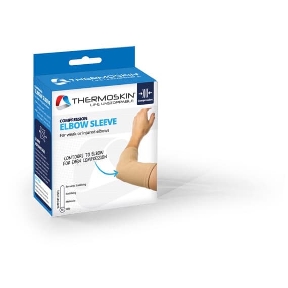 Thermoskin Elastic Elbow Support Medium Beige for joint relief at Pharmacy Direct