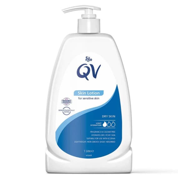 QV Skin Lotion 1 Litre hydrating dry skin care – Pharmacy Direct