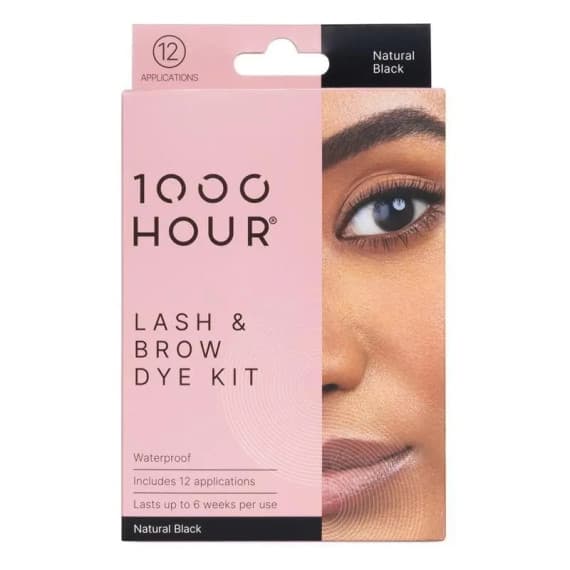 1000 Hour Lash & Brow Dye Kit Black - Long-Lasting Colour - Pharmacy Direct