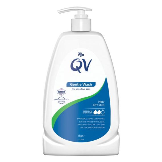 QV Gentle Wash 1 Litre soap free cleanser for sensitive skin – Pharmacy Direct