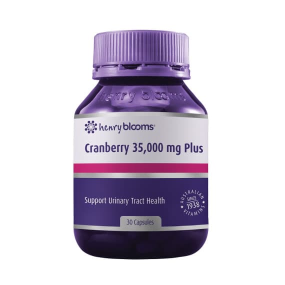 Henry Blooms Cranberry 35000mg Plus 30 Vegetarian Capsules