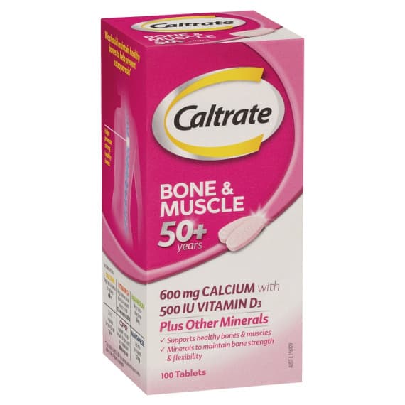 Caltrate Bone and Muscle 50 Plus Years 100 Tablets