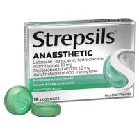Strepsils Anaesthetic Lozenges Menthol 16 Pack