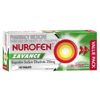 Nurofen Zavance Fast Pain Relief Tablets 256mg Ibuprofen 48 Value Pack