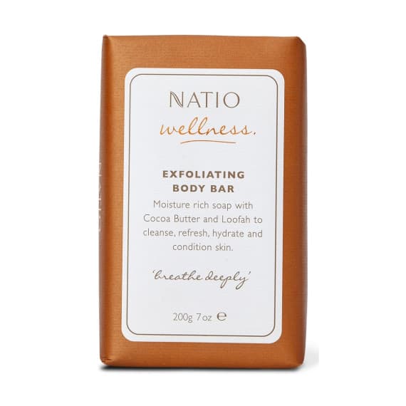 Natio Wellness Exfoliating Body Bar 200g